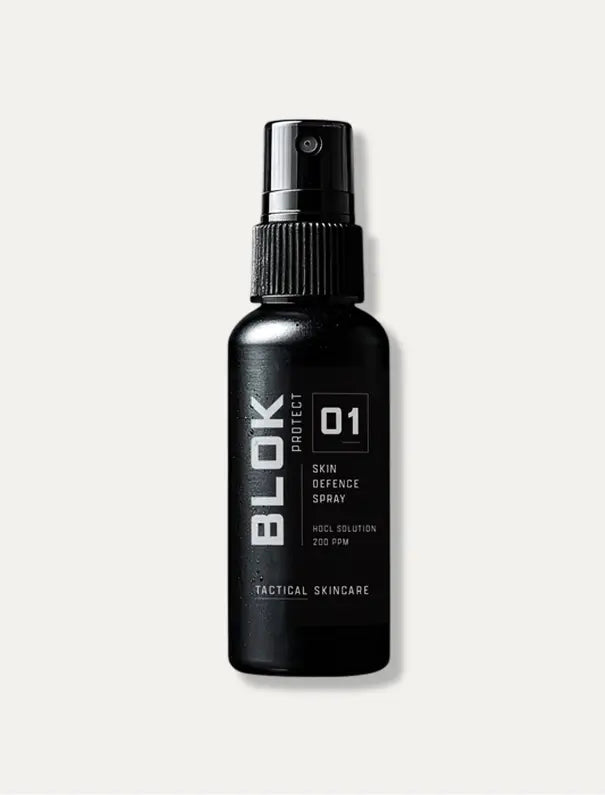 BLOK 01 PROTECT hypochlorous acid skin defence spray for BJJ, MMA and gym training